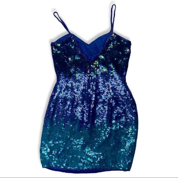 Vintage Adriana Papell Ombré Sequin dress - Picture 3 of 12